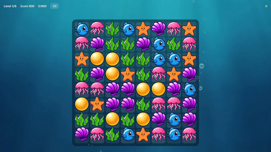 Deep Sea Match app preview