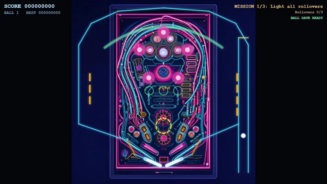 Neon Pinball app preview