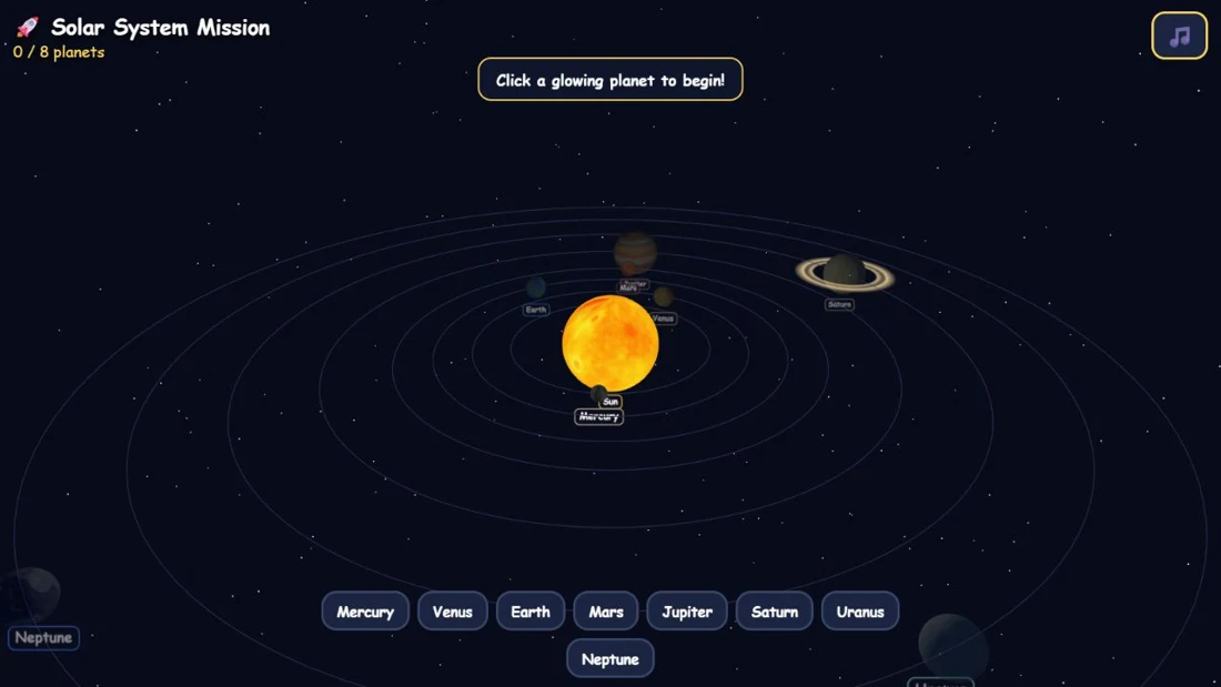 Solar System Mission app preview